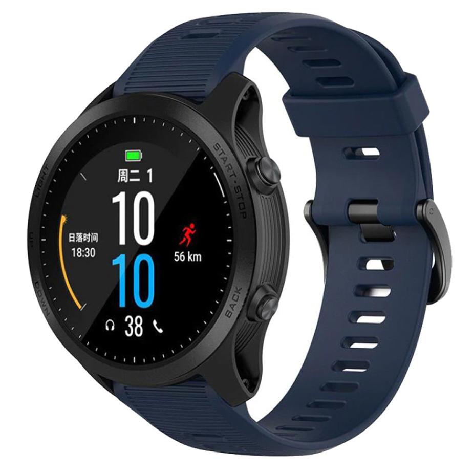 Pasek silikonowy - G10 - do Garmin - granatowy - 22 mm