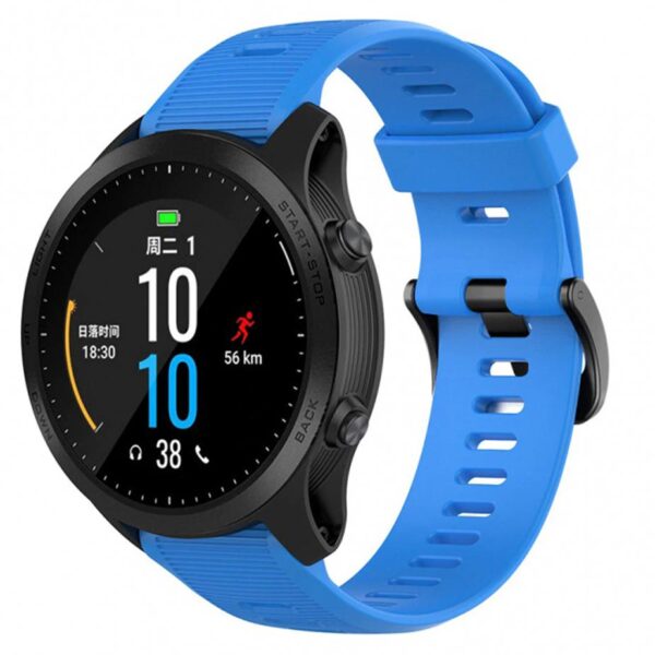 Pasek silikonowy - G10 - do Garmin - niebieski - 22 mm