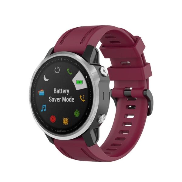 Pasek silikonowy - G11 - do Garmin - bordowy - 20 mm