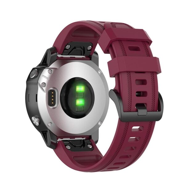 Pasek silikonowy - G11 - do Garmin - bordowy - 20 mm