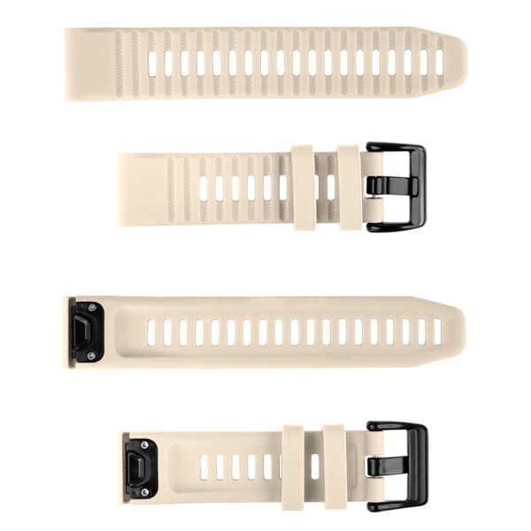 Pasek silikonowy - G12 - do Garmin - beżowy - 22 mm