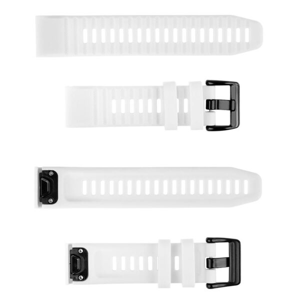 Pasek silikonowy - G12 - do Garmin - biały - 22 mm