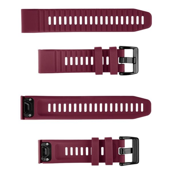 Pasek silikonowy - G12 - do Garmin - bordowy - 26 mm