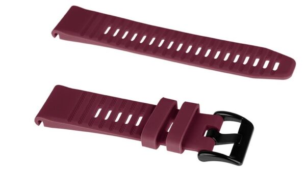 Pasek silikonowy - G12 - do Garmin - bordowy - 26 mm