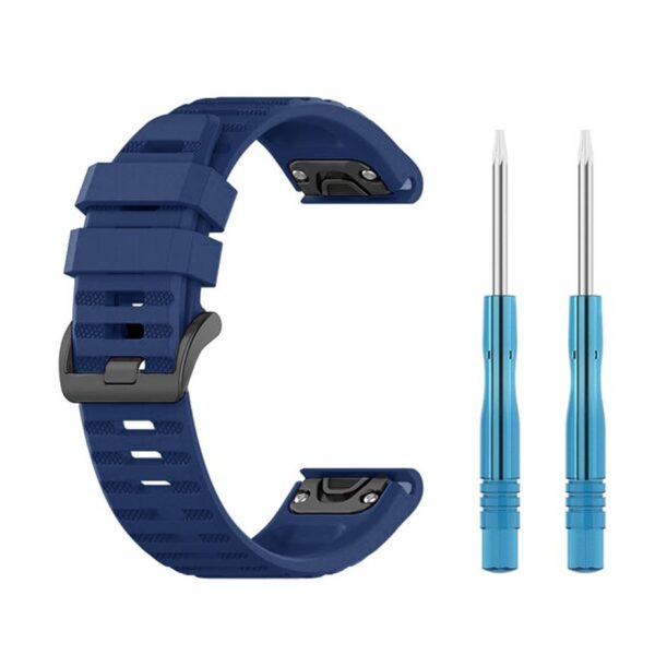 Pasek silikonowy - G12 - do Garmin - granatowy - 26 mm