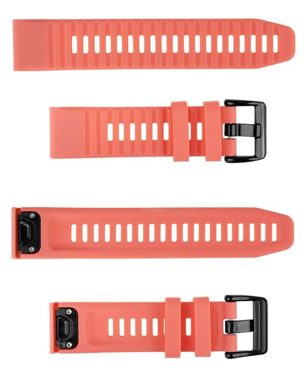 Pasek silikonowy - G12 - do Garmin - koralowy - 22 mm