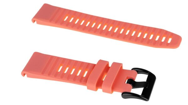 Pasek silikonowy - G12 - do Garmin - koralowy - 22 mm