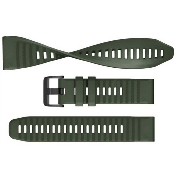 Pasek silikonowy - G22 - ciemnozielony - 22 mm