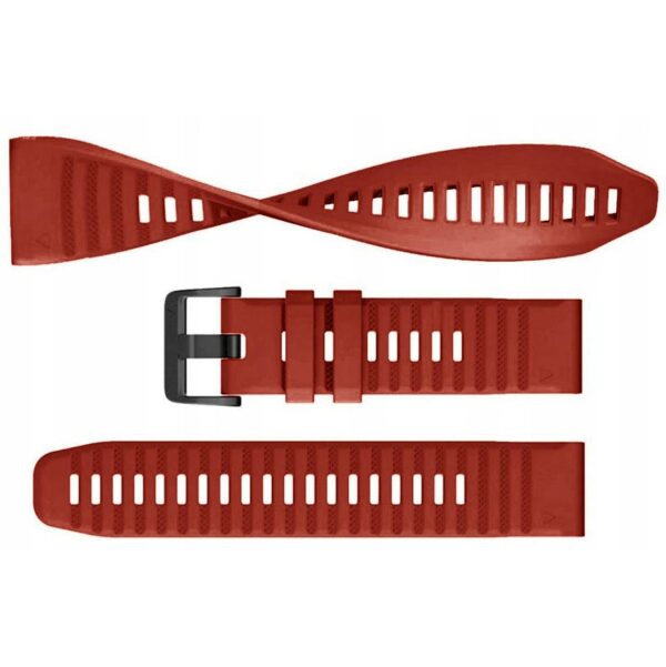 Pasek silikonowy - G22 - czerwony - 22 mm