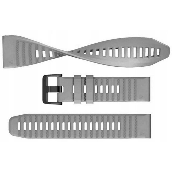 Pasek silikonowy - G22 - szary - 22 mm