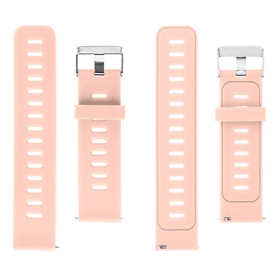Pasek silikonowy - G27 - różowy - 22 mm