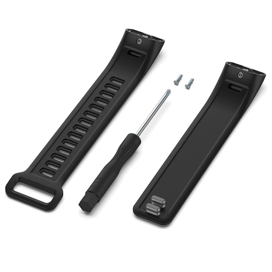 Pasek silikonowy - do Honor Band 2 - czarny