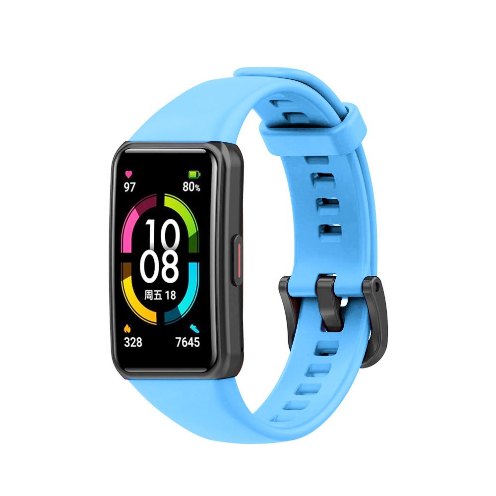 Pasek silikonowy - do Honor Band 6 - jasnoniebieski