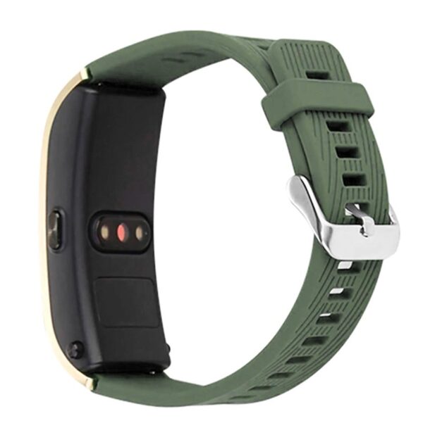 Pasek silikonowy - do Huawei Talkband B5 - ciemnozielony - 18 mm