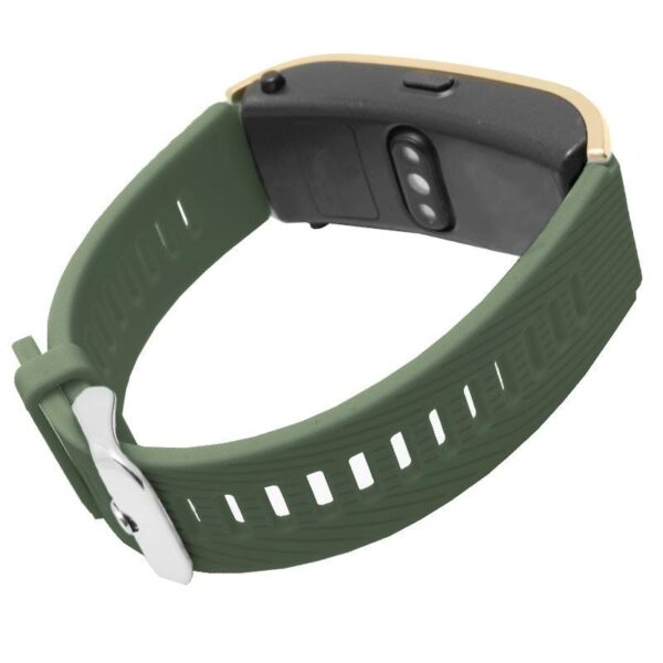 Pasek silikonowy - do Huawei Talkband B5 - ciemnozielony - 18 mm
