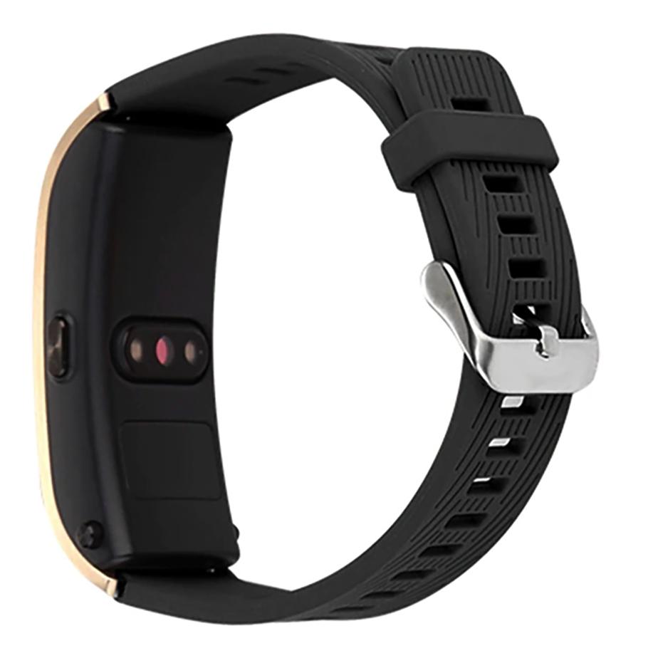 Pasek silikonowy - do Huawei Talkband B5 - czarny - 18 mm