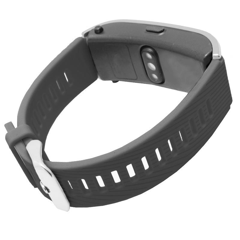 Pasek silikonowy - do Huawei Talkband B5 - czarny - 18 mm