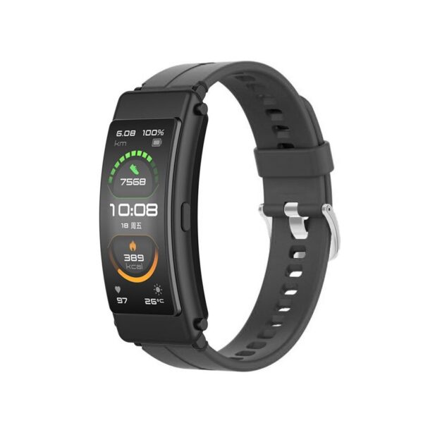 Pasek silikonowy - do Huawei Talkband B6 - czarny - 16 mm