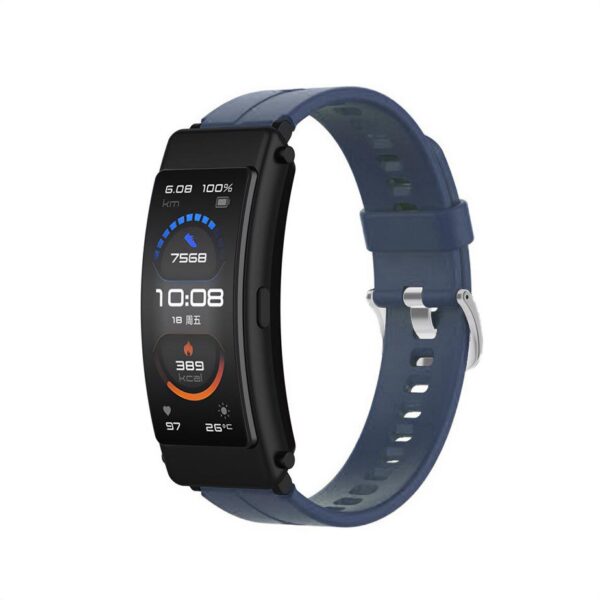 Pasek silikonowy - do Huawei Talkband B6 - granatowy - 16 mm