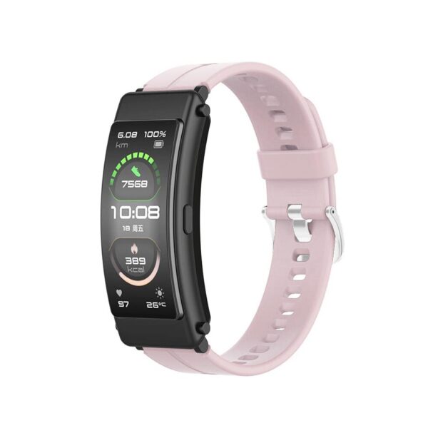 Pasek silikonowy - do Huawei Talkband B6 - różowy - 16 mm