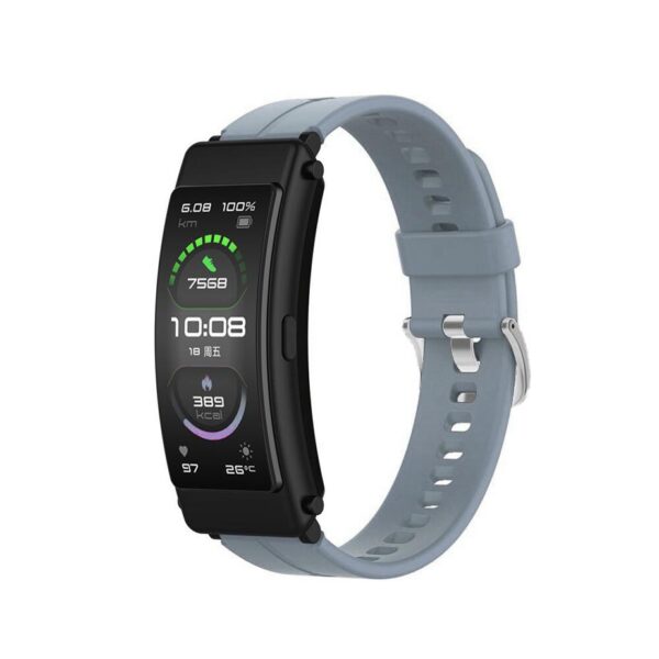 Pasek silikonowy - do Huawei Talkband B6 - szaroniebieski - 16 mm