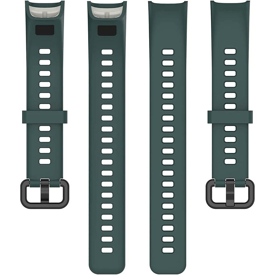 Pasek silikonowy - do Huawei Band 4 - ciemnozielony