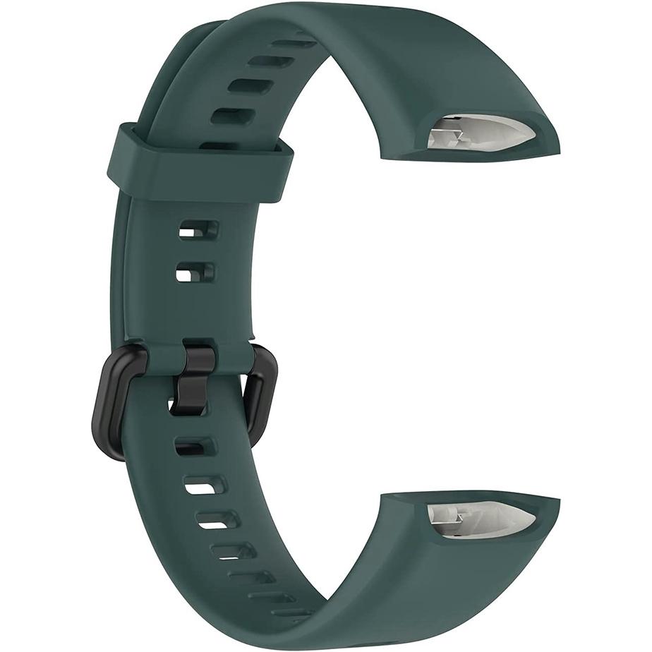 Pasek silikonowy - do Huawei Band 4 - ciemnozielony