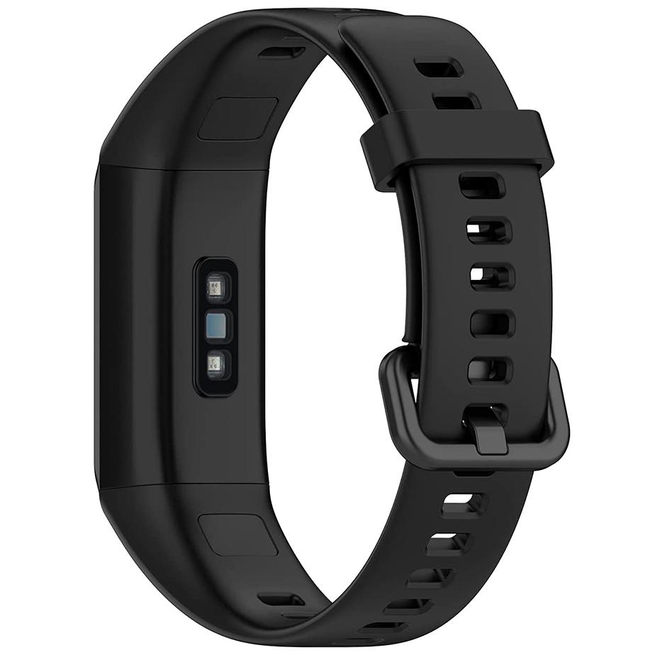 Pasek silikonowy - do Huawei Band 4 - czarny