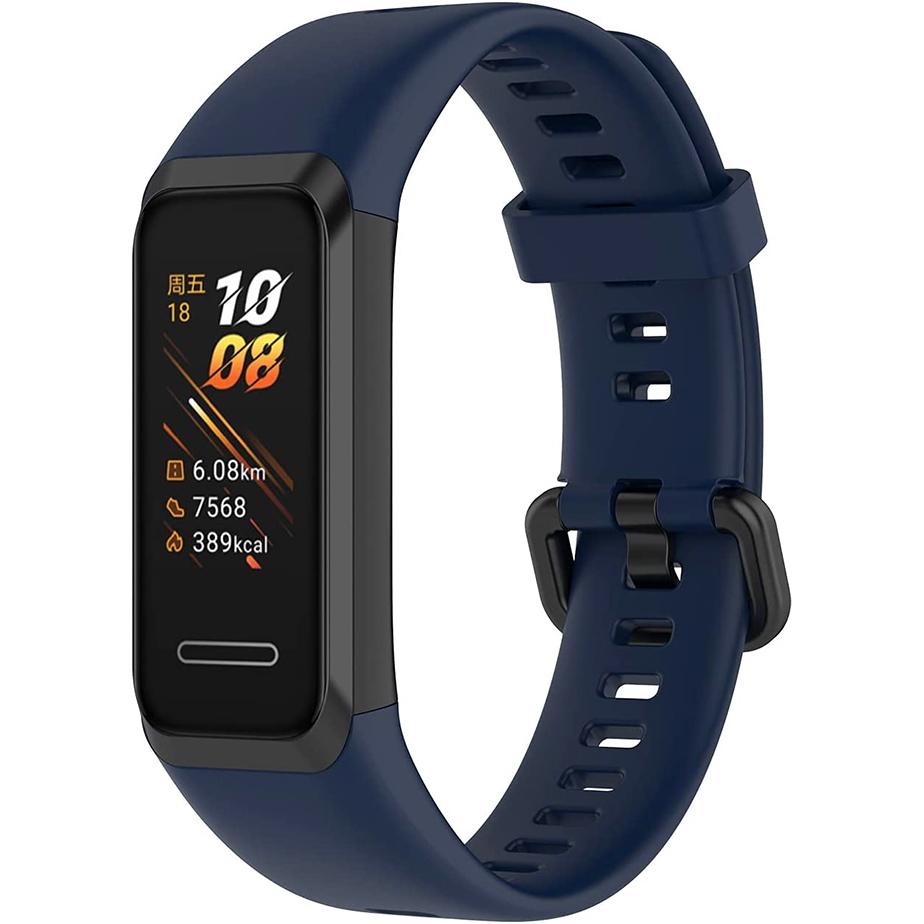 Pasek silikonowy - do Huawei Band 4 - granatowy
