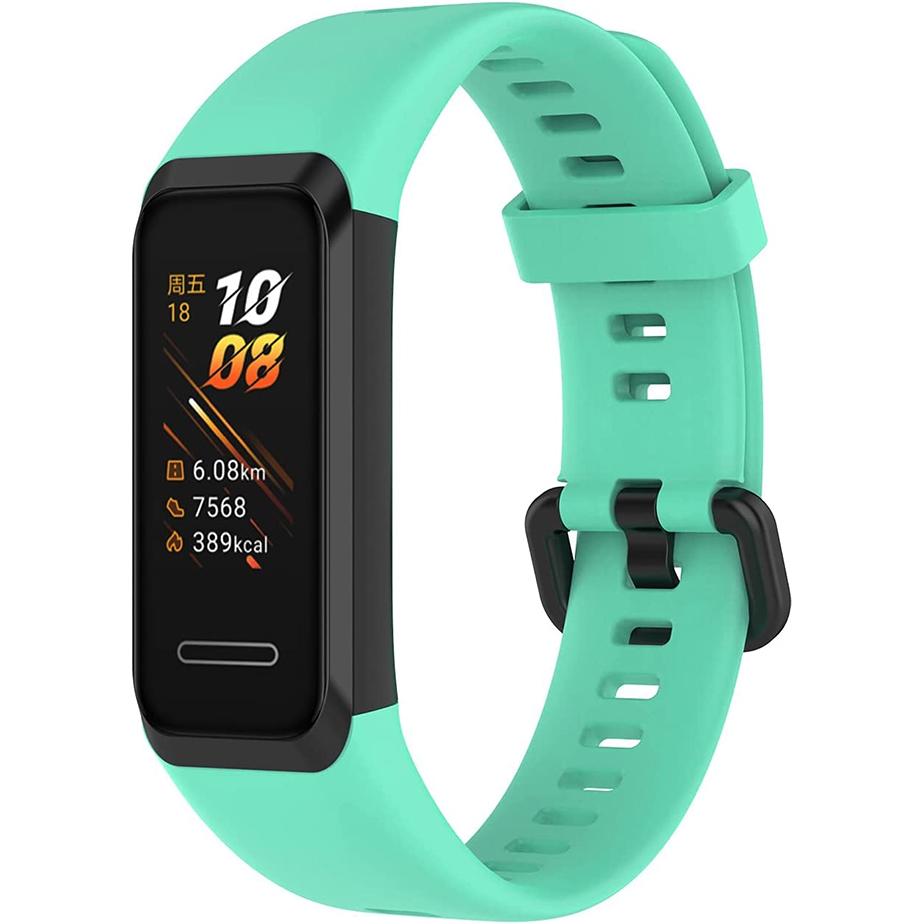 Pasek silikonowy - do Huawei Band 4 - miętowy