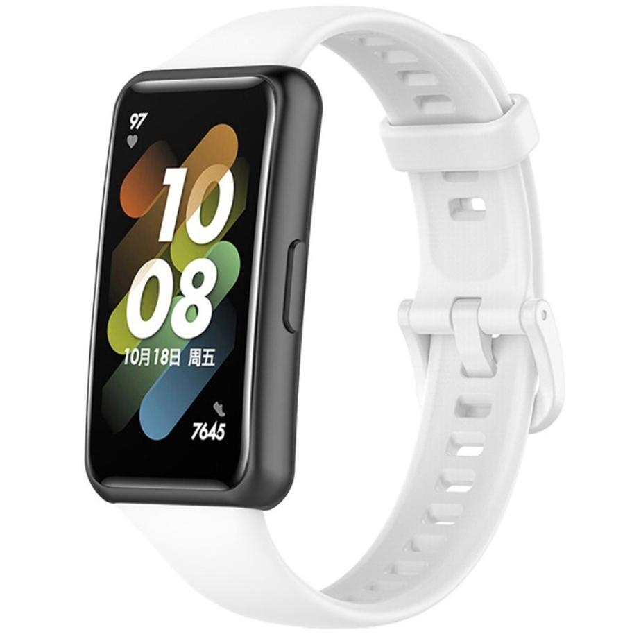Pasek silikonowy - do Huawei Band 7 - biały