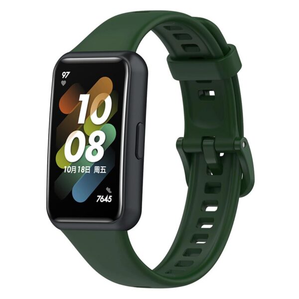 Pasek silikonowy - do Huawei Band 7 - ciemnozielony