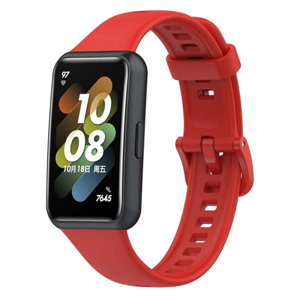 Pasek silikonowy - do Huawei Band 7 - czerwony