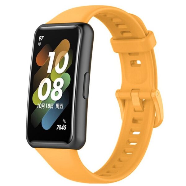 Pasek silikonowy - do Huawei Band 7 - pomarańczowy