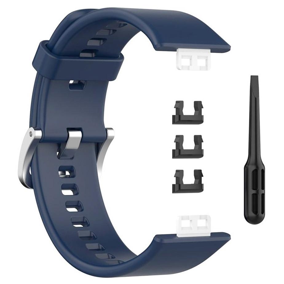 Pasek silikonowy - do Huawei Watch Fit - granatowy