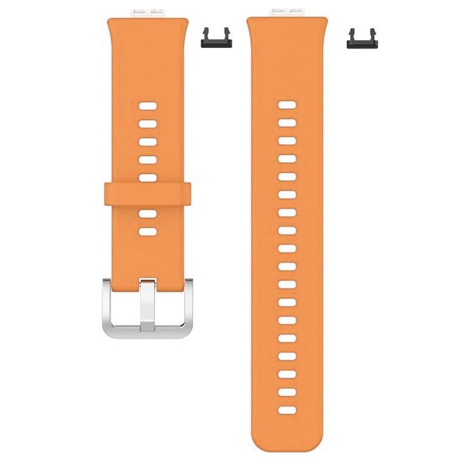 Pasek silikonowy - do Huawei Watch Fit - pomarańczowy
