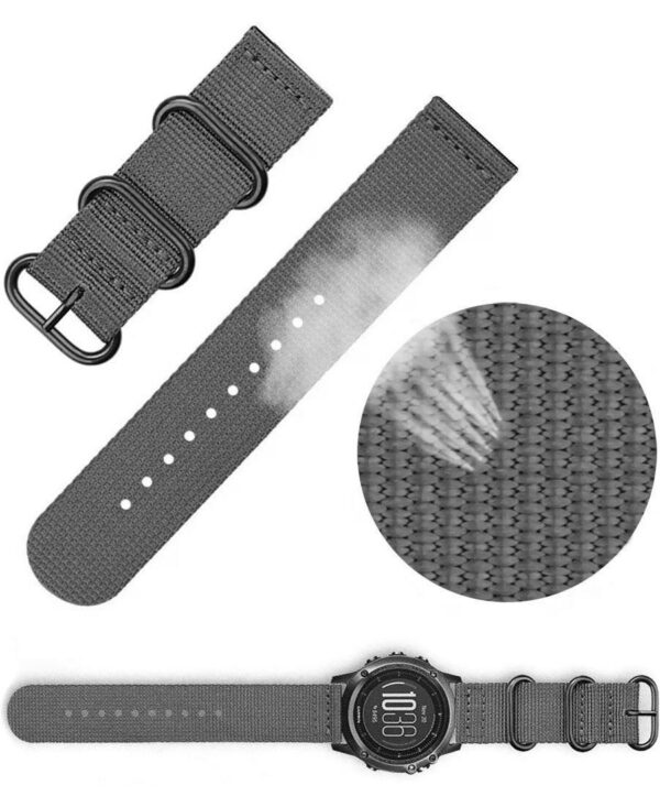 Pasek materiałowy M01 - szary - 20 mm