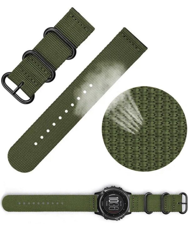 Pasek materiałowy M01 - zielony - 20 mm