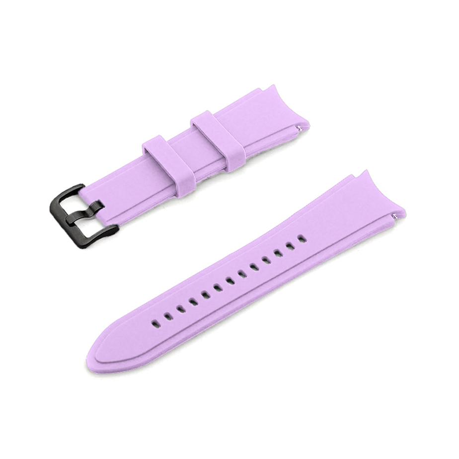 Pasek silikonowy - do Samsung Galaxy Watch 4 - fioletowy - 20 mm