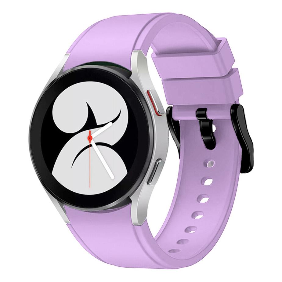Pasek silikonowy - do Samsung Galaxy Watch 4 - fioletowy - 20 mm