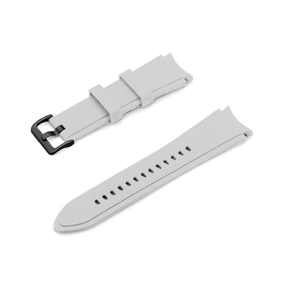Pasek silikonowy - do Samsung Galaxy Watch 4 - szary - 20 mm