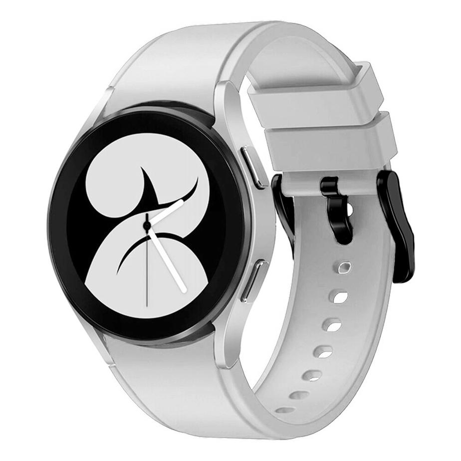 Pasek silikonowy - do Samsung Galaxy Watch 4 - szary - 20 mm