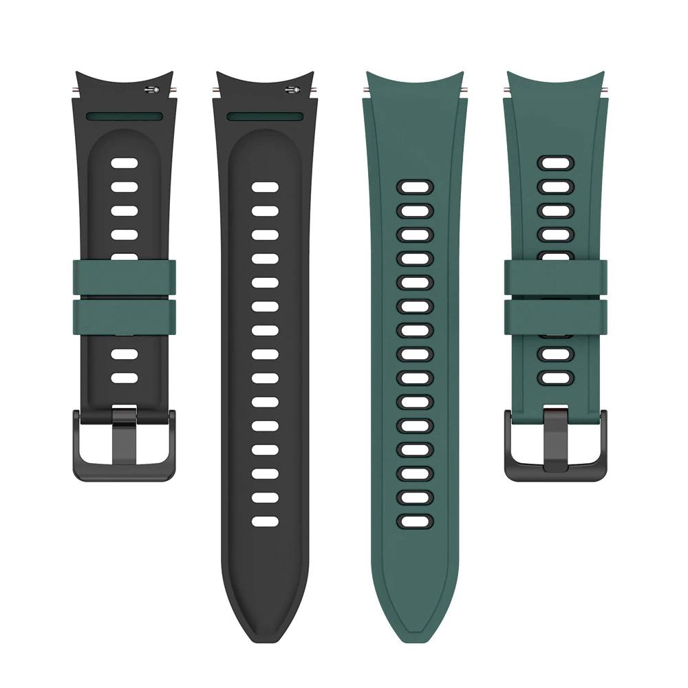 Pasek silikonowy - do Samsung Galaxy Watch 5 - atramentowo-czarny - 20 mm