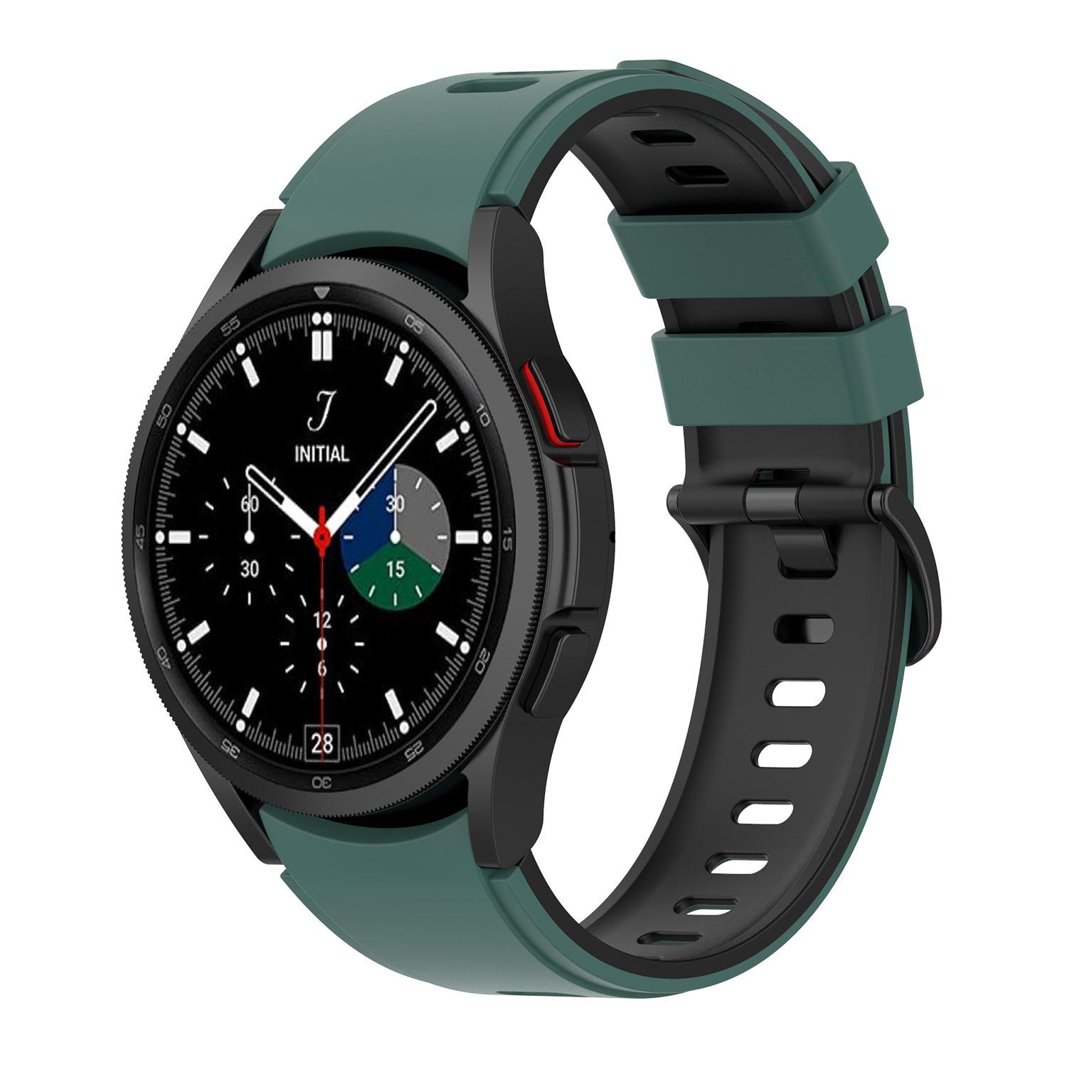 Pasek silikonowy - do Samsung Galaxy Watch 5 - atramentowo-czarny - 20 mm