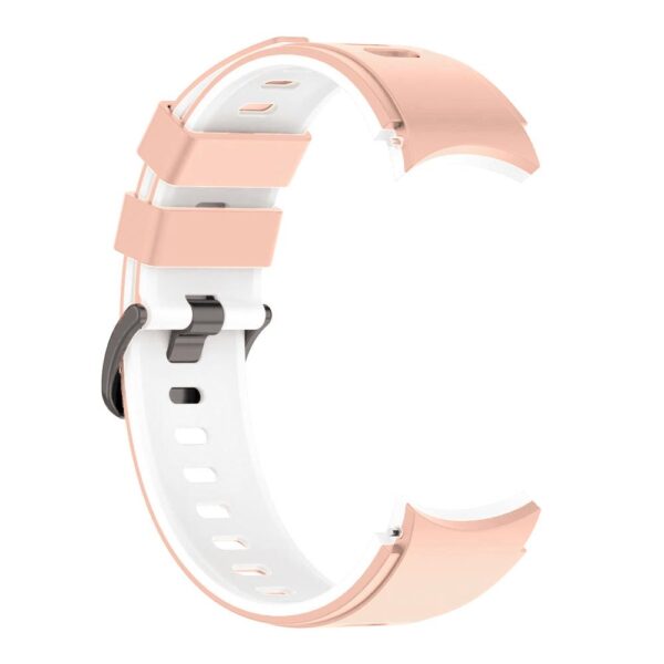 Pasek silikonowy - do Samsung Galaxy Watch 5 - różowo-biały - 20 mm