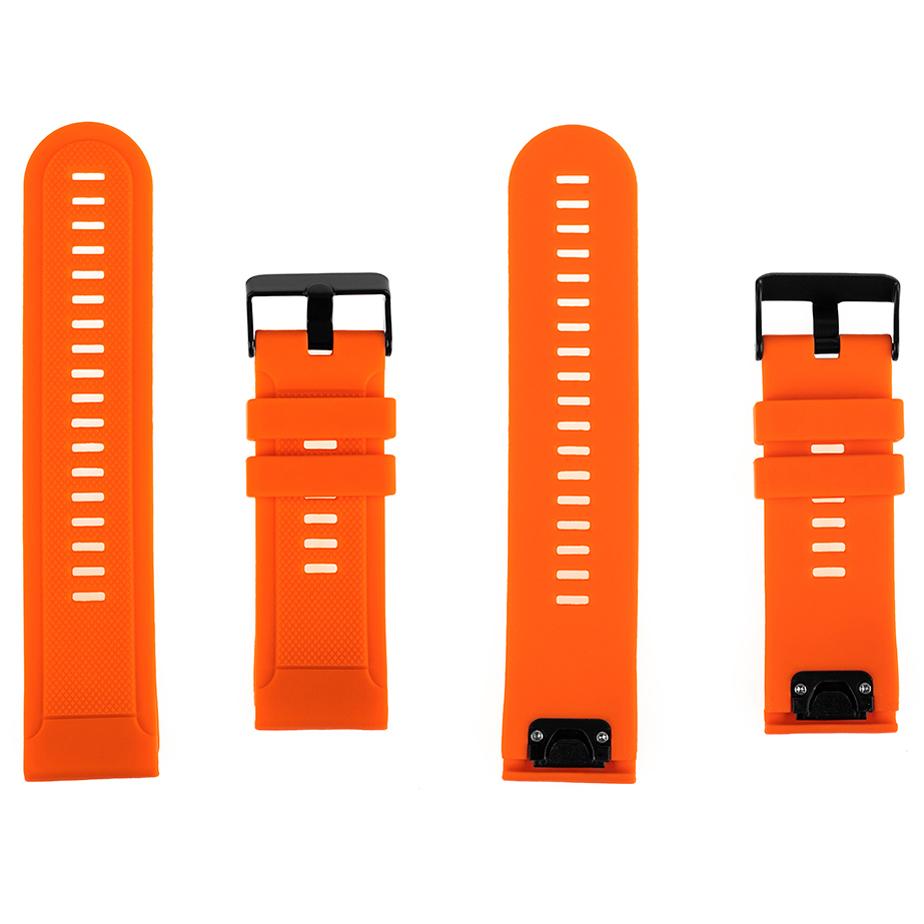 Pasek silikonowy - G08 - do Garmin - pomarańczowy - 26 mm