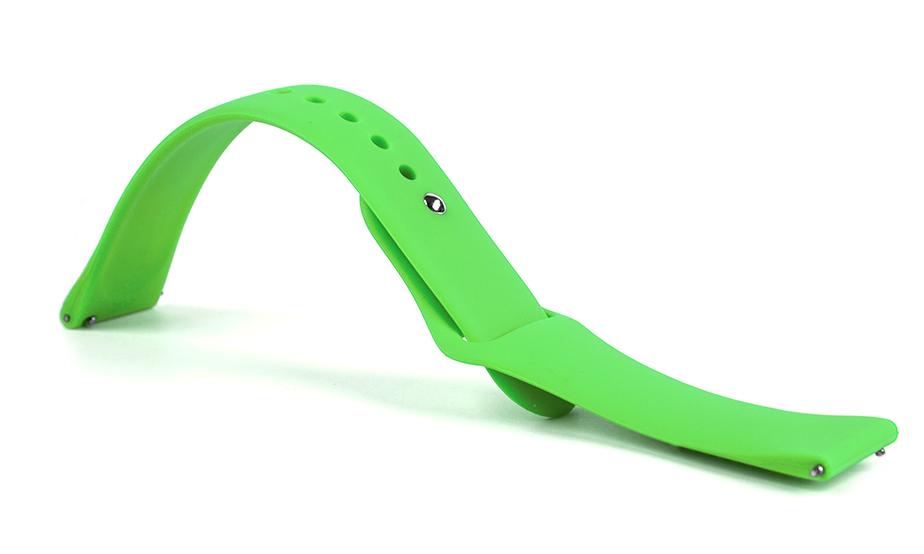 Pasek silikonowy S01 - limonkowy - 20 mm