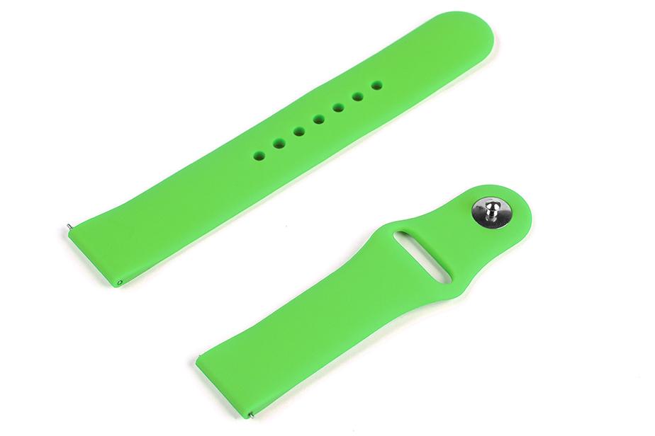 Pasek silikonowy S01 - limonkowy - 20 mm