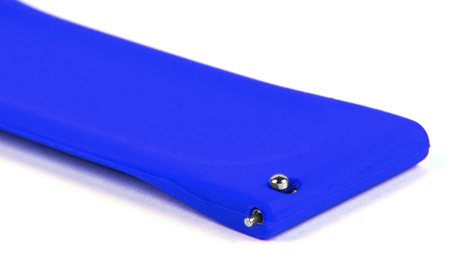 Pasek silikonowy S01 - niebieski - 18 mm