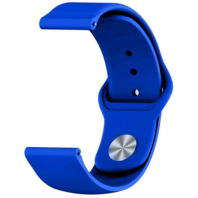 Pasek silikonowy S01 - niebieski - 18 mm